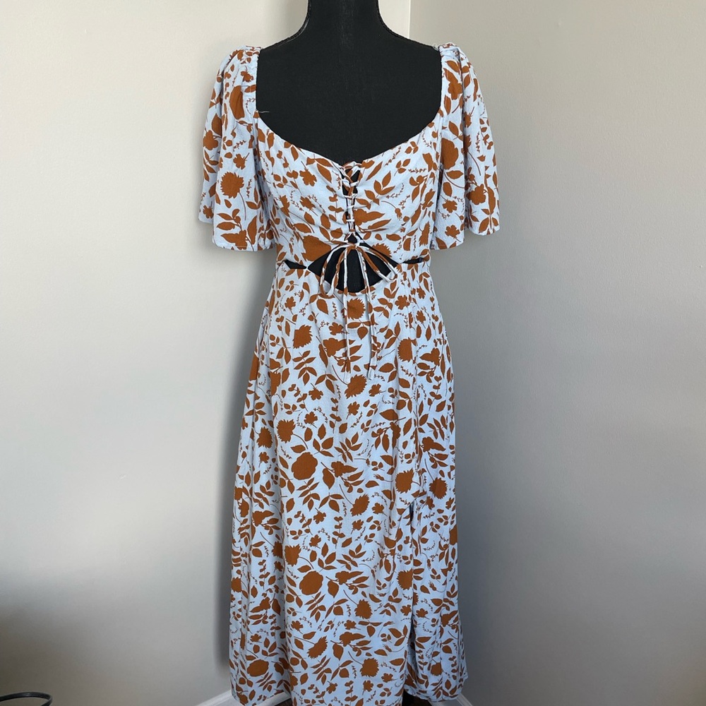 Astr The Label Floral Print Midi Dress